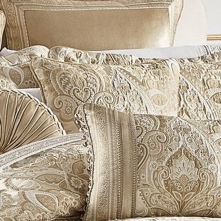 J. Queen New York Malita Euro Sham - On Sale - Bed Bath & Beyond - 37780575 Beige Comforter, Dec Pillows, Throw Pillows Bedroom, Queens New York, Bedroom Pillows, Elegant Bedroom, Bedding Stores, Ashley Furniture, Damask Pattern