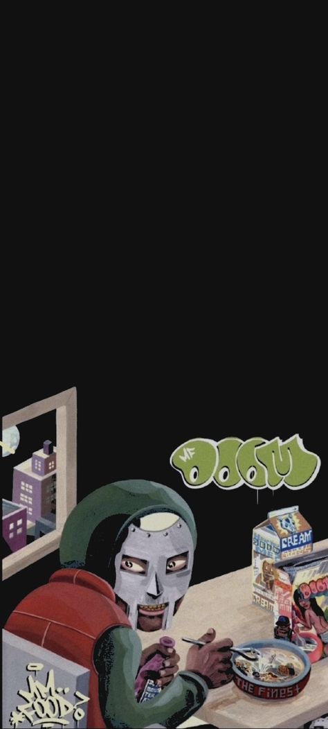 Mf Doom Phone Wallpaper, Mf Doom Wallpaper Iphone, Mf Doom Wallpaper, Cutesy Wallpaper, Hip Hop Wallpaper, Mf Doom, Homescreen Ideas, Music People, Music Posters