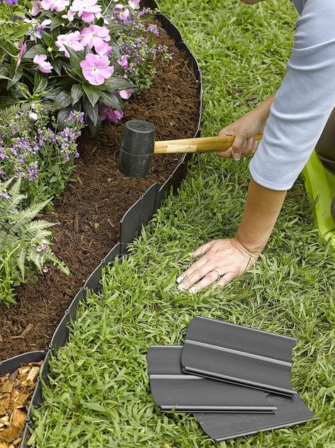 [AffiliateLink] Prices May Vary. Product Details: Create A Well Define Edge And Give Your Garden A Clean-Finished Look Around Flower Or Garden Beds With Our Exclusive Easy-To-Use No-Dig Pound In Gardening Landscape Edging Set. Made From Durable Weather-Resistant Recycled Plastics That Can Withstand Rain Or Shine And Added Extra Protection To Our Price Plants. Best Use As: Garden Landscaping Edge And Plant Fence Protection Our No-Dig Landscape Plastic Landscape Edging, Plastic Lawn Edging, Flower Bed Edging, Dig Gardens, Landscaping Flowers, Front Yard Landscaping Plans, Landscape Edging, Lawn Edging, Front Yard Landscaping Simple