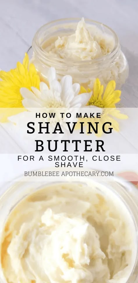 Shaving Butter, Homemade Shaving Cream, Butter Recipes Homemade, Shave Butter, Diy Lotion, Homemade Lotion, Homemade Soap Recipes, Homemade Products, Diy Beauty Recipes