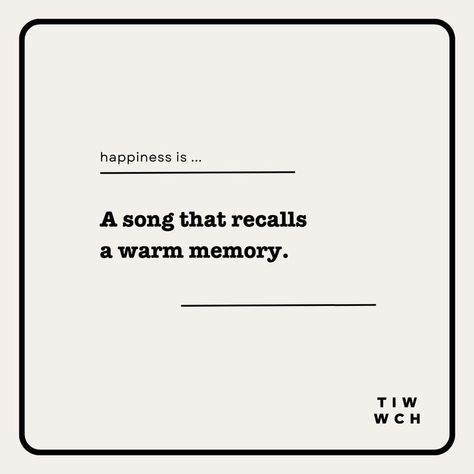 Music has a remarkable ability to evoke emotions and transport us back to cherished memories. This quote celebrates the magical connection between happiness and the melodies that recall warm memories. Each song holds the power to stir our souls, evoking feelings of joy, nostalgia, and a deep sense of comfort. Pin this quote as a reminder to curate a playlist filled with songs that bring back those heartwarming moments. #HappinessThroughMusic #MelodiesOfJoy #WarmMemories #MusicalNostalgia Cherished Memories Quotes, Feeling Nostalgic Quotes, Nostalgia Quotes Feelings, Nostalgia Quotes Memories, Happy Memories Quotes, Memories Caption, Nostalgia Quotes, Nostalgic Quote, Nostalgic Songs