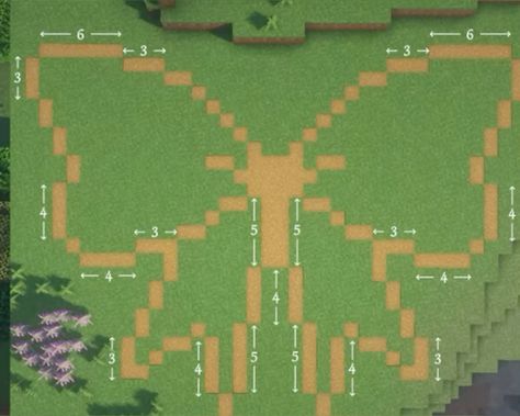 Minecraft Survival World Layout, Minecraft Map Layout, Pale Garden Minecraft Builds, Minecraft Border Wall, Jungle Path Minecraft, Cute Path Minecraft, Paths In Minecraft, 1.21 Minecraft Builds, Minecraft Bushes