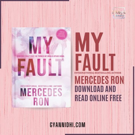 The quick download link for My Fault mercedes ron PDF is available at th e end of this article. You can preview the  PDF, check its size, view page numbers, Your Fault Book, My Fault Book By Mercedes Ron, Book Recommendations Fiction, Fiction Books Worth Reading, Read Books Online Free, Hindi Books, Free Books To Read, Recommended Books, English Vocab