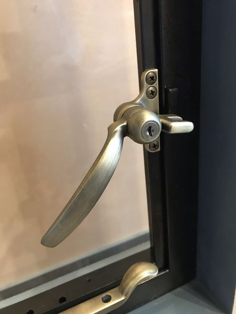 Brushed brass handles. The hardware for steel windows and doors are almost limitless. Our stock finishes are beautiful, have a look on our website.