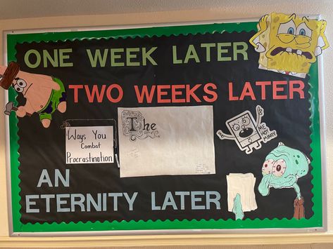 Fun Ra Bulletin Boards, Funny Bulletin Boards, Spongebob Classroom, February Bulletin Board Ideas, College Bulletin Board, Ra Activities, Res Life Bulletin Boards, Ra Decorations, Resident Assistant Bulletin Boards