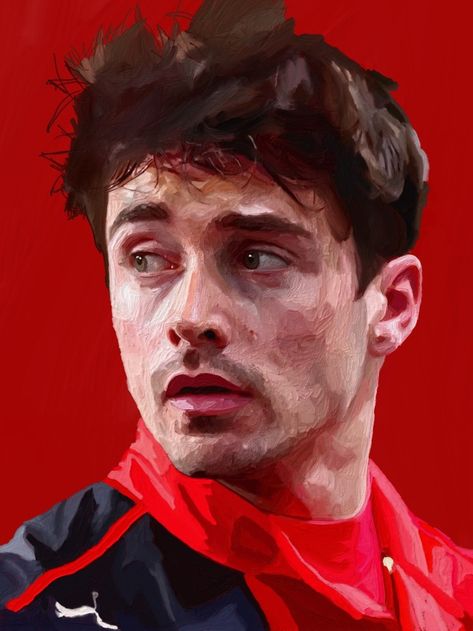 F1 Art Ferrari, Charles Leclerc Artwork, Formula 1 Artwork, Charles Leclerc Portrait, Formula One Fanart, Charles Leclerc Sketch, Charles Leclerc Painting, Carlos Sainz Art, Charles Leclerc Fanart