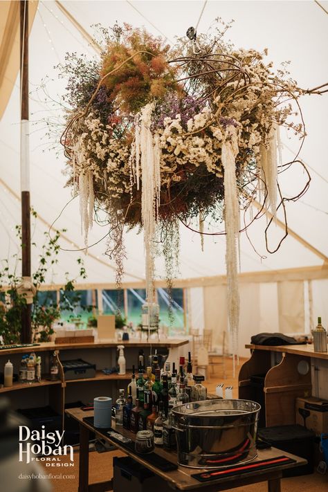 Dried flowers full of textures gives this floral installation big impact in this @willsmarquees . Luxury wedding flower ideas for creative unique wedding style. Artistic minimalist styling for modern informal weddings. Photographer - @Sugarbird_Photography Hanging Installation, Modern Art Style, Wedding Flower Ideas, Wedding Marquee, Floating Flower, Flower Sculpture, Floral Installation, Modern Art Styles, Informal Weddings