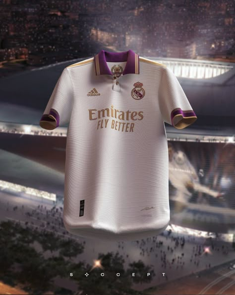 Jersey Designs Football, Sport Jersey Design Ideas, Football Jersey Design Ideas, Football Jersey Design, Concept Jersey, Ronaldo Jersey, Bernabeu Stadium, Football Poses, Sublimation Jersey