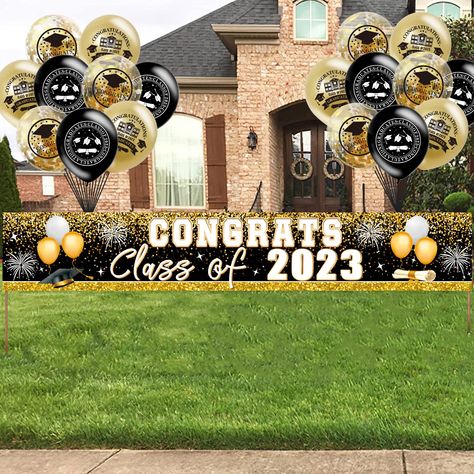 Graduation Decorations 2023, Balloons Graduation, Table Wall, Class Of 2023, Walls Room, Graduation Decorations, Graduation Party Decor, Graduation Party, Party Decoration