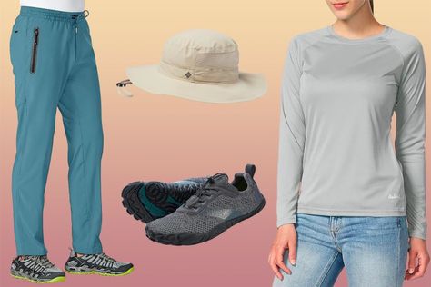 12 Cooling Clothes With Moisture-wicking Technology to Keep You Sweat-free on Your Next Trip — From $10 Plus Size Summer Tops, Batwing Sleeve Blouse, Florida Girl, Travel Pants, Sun Shirt, Racerback Sports Bra, Travel Wardrobe, Short Sleeve Tunic, Loose Fitting Tops