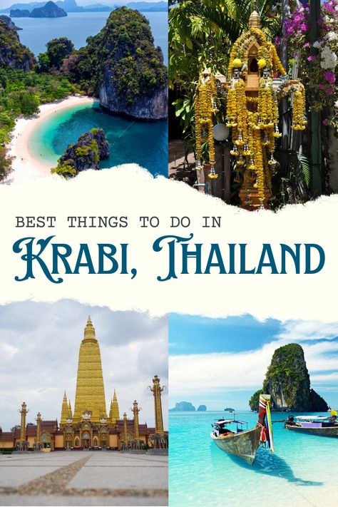 Best things to do in Krabi, Thailand Krabi Town Thailand, Bangkok Map, Pai Thailand, Krabi Town, Thailand Destinations, Thai Travel, Thailand Krabi, Phuket Travel, Backpacking South America