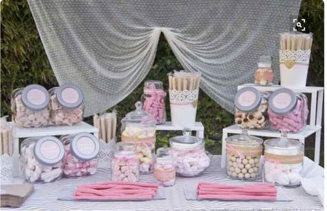 Candy bar ikea - Manualidades - Foro Bodas.net Candy Bar Comunion, Pink Candy Bar, Sweet Table Wedding, Sweet Cart, Sweet Carts, Fairytale Decor, Candy Bar Wedding, Wedding Sweets, Candy Cart