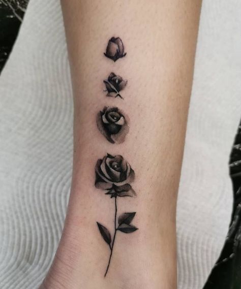 Closed Rose Tattoo, Blooming Rose Tattoo, Rose Tattoo On Side, Tattoo Under Chest, Under Chest Tattoo, Flower Tattoo On Side, Self Love Tattoo, Mother Tattoos, Lily Tattoo