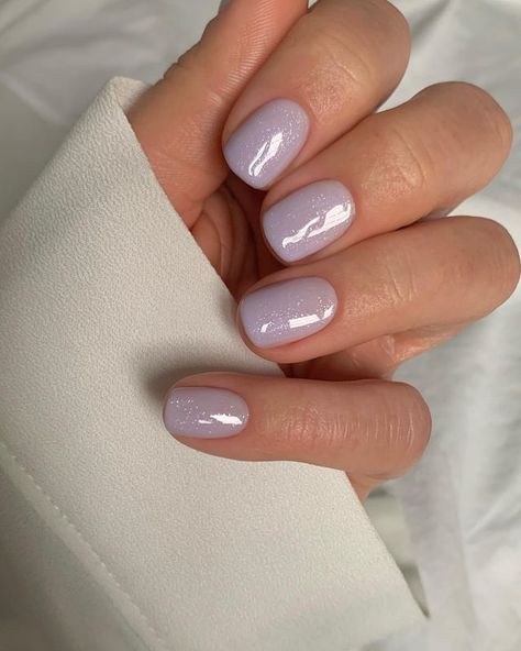 Mauve Nails, Cute Short Nails, Milky Nails, Toe Nail Color, Short Gel Nails, Lavender Nails, Subtle Nails, Nagel Tips, White Nail