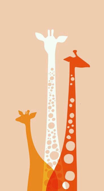 Orange Giraffe Silhouette, Giraffe Illustration, Afrique Art, Giraffe Art, Bantal Sofa, Pola Sulam, Arte Sketchbook, Poster Art Print, Nursery Inspiration