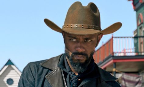 Lakeith Stanfield as Cherokee Bill in The Harder They Fall on Netflix The Harder They Fall, Lakeith Stanfield, African Origins, Black Cowboys, Call Off Duty, Cowboy Girl, Ghost Boy, Cowboy Outfits, James Mcavoy