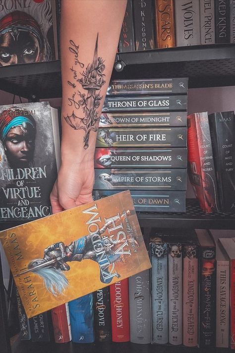 Throne Of Glass Tattoo, Book Inspired Tattoos, Glass Tattoo, Bookish Tattoos, Animal Tattoo Ideas, Fantasy Tattoos, Throne Of Glass Series, Book Tattoo, Glass Nails