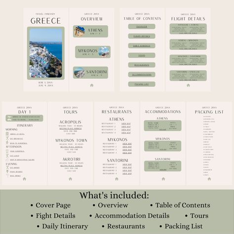 Vacation Itinerary Template, Vacation Planner Template, Travel Budget Planner, Itinerary Design, Vacation List, Travel Planner Template, Itinerary Planner, Vacation Itinerary, Itinerary Template