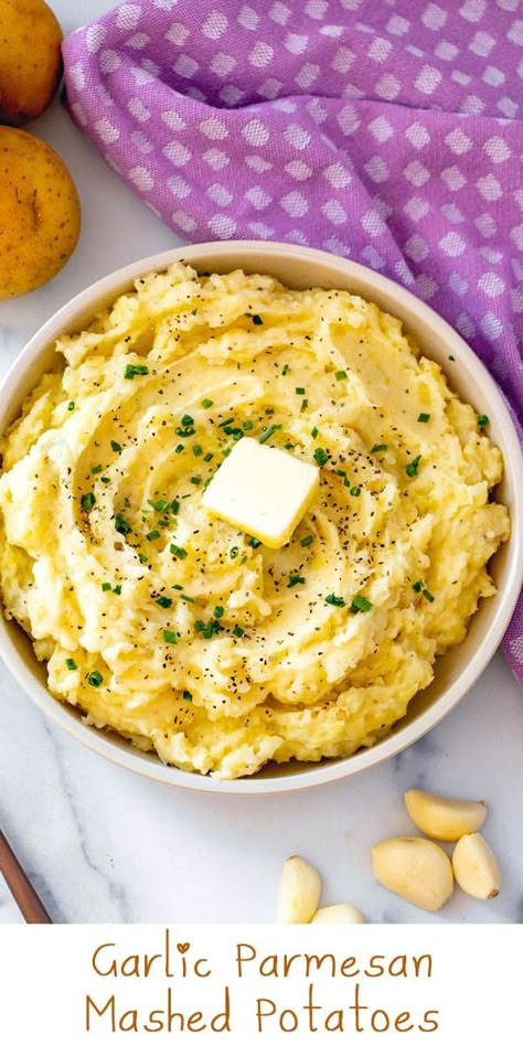 Buttery Mashed Potatoes Recipe, Golden Potato Recipes, Xmas Meals, Yukon Gold Mashed Potatoes, Garlic Parmesan Mashed Potatoes, Sour Cream Mashed Potatoes, Creamy Mashed Potatoes Recipe, Garlic Mashed Potatoes Recipe, Leftover Veggies