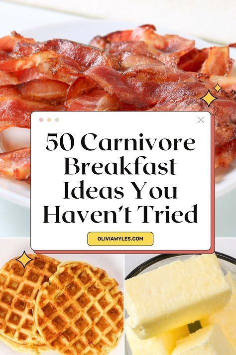 Pin this essential guide to mastering your carnivore diet breakfasts! Our latest blog post is packed with tips on the must-have ingredients for a filling, nutritious morning meal without the carbs. Find out how to use eggs, meats, cheeses, and more to create delicious, easy breakfasts that fuel your day. Whether you're a carnivore diet veteran or just curious, these tips will elevate your morning routine! Whole Food Breakfast Meal Prep, What Is Carnivore Diet, Carnivore Diet Recipes Meal Prep, Carnivore French Toast, Easy Carnivore Breakfast, Meat And Eggs Diet, Carniover Diet Meals, Car Ivore Diet, Meat Diet Only