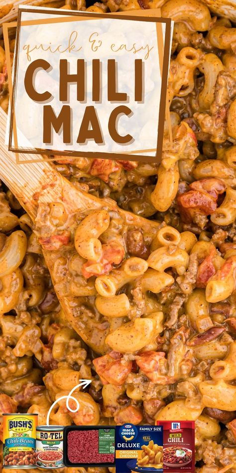 Camping Chili Mac, Homemade Chili Mac Hamburger Helper, Stovetop Chili Mac, Chili Mac With Boxed Mac And Cheese, Chili Mac Recipe Easy Crockpot, Ground Beef Chili Mac, Velveeta Shells And Cheese Chili Mac, Chili Mac Steak N Shake, Chili Mac With Velveeta