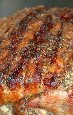 Fresh Ham for Easter (Porchetta) Fresh Ham Brine Recipe, Ham Brine Recipe, Fresh Ham Recipe, Pork Shanks Recipe, Ham For Easter, Pork Picnic, Ham Steak Recipes, Fresh Ham, Ham Recipes Baked