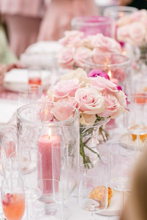 A Pretty-In-Pink Bridal Shower ~ WedLuxe Media Blush Pink Bridal Shower Ideas, Pretty In Pink Bridal Shower, Blush Pink Bridal Shower Decorations, Pretty In Pink Bridal Shower Ideas, Love Is In Bloom, Pink Bridal Shower Ideas, Pink Bridal Shower Centerpieces, Floral Party Ideas, Bridal Shower Photography