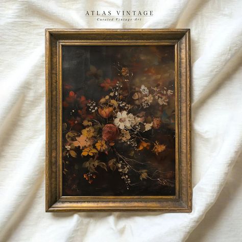 Vintage Moody Neutral Landscape … curated on LTK Moody Painting, Hydrangea Painting, Fall Living Room Decor, Fall Living Room, Dark Autumn, Vintage Fall, Floral Vintage, Fall Floral, Fall Flowers