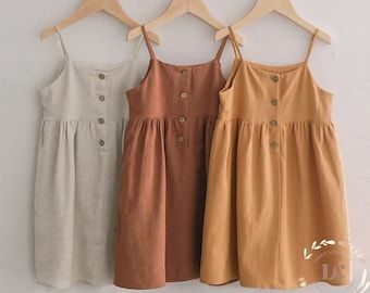 Buy Linen Girls Dress Embroidered Floral Linen Dress for Girl Online in India - Etsy Dress For Kids Girl, Linen Cami, Boho Toddler, Summer Dress Casual, Girls Princess Dress, Baby Girl Princess Dresses, Girls Designer Dresses, Dress For Kids, Kids Party Dresses