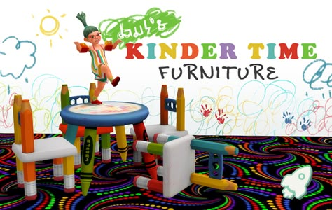 Gut's Kinder Time Furniture | Patreon Toy Clutter, Sims 4 Blog, Radio Silence, Manly Decor, The Sims 4 Packs, Sims 4 Expansions, Sims Games, Sims 4 Teen, Sims 4 Mm