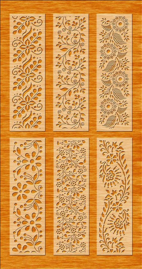 Cnc Design Pattern, Cnc Panel Design, Cnc Design Pattern Modern, Laser Cut Design Pattern, Cnc Wood Design, Door Invitation, Floral Wall Stencil, Cnc Designs, Laser Cut Designs