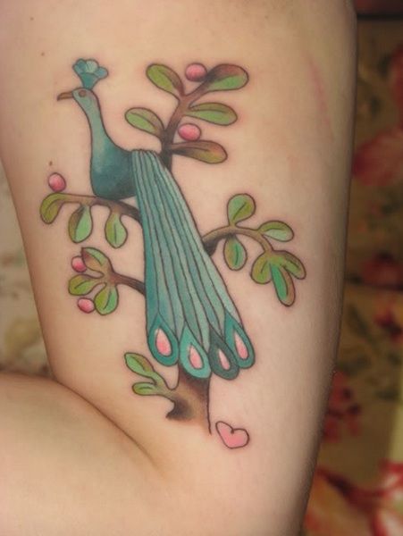 The Strega Nona peacock. Literature Tattoos, Library Tattoo, Moms Tattoo, Strega Nona, Tattooed Mom, Tomie Depaola, Lower Arm Tattoos, Tattoo Art Design, Book Tattoos