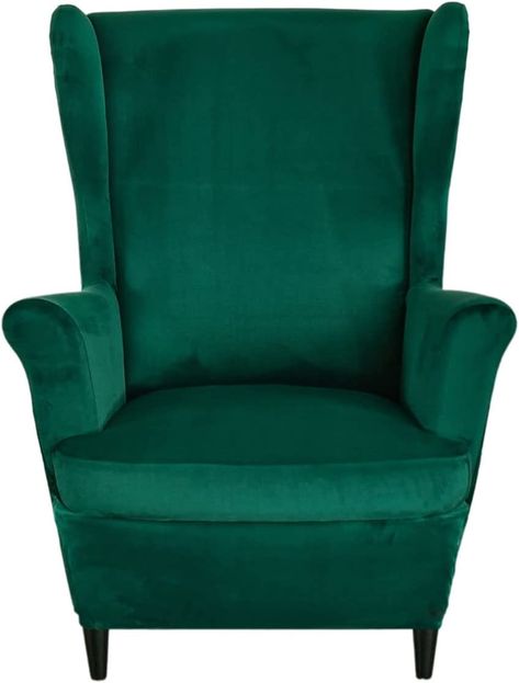 Amazon.com: HAOYONG Printed Wingback Chair Covers 2 Pieces Wingback Armchair Slipcover Stretch Chair Slip Covers Washable Armchair Protector Cover for Living Room and Bedroom : Home & Kitchen Velvet Wing Chair, Wingback Chair Slipcovers, Wingback Chair Covers, Green Velvet Chair, Chair Covers Slipcover, Velvet Wingback Chair, Stretch Chair Covers, Wingback Armchair, Washable Sofa