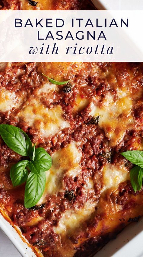 Sausage And Ricotta Lasagna, Lasagne With Ricotta Lasagna Recipes, Spicy Sausage Lasagna, Lasagne With Ricotta Cheese, Homemade Lasagna Recipe With Ricotta, Lasagne Recipes With Ricotta, Natasha’s Kitchen Easy Lasagna, Easy Lasagna Recipe With Ricotta No Cook Noodles, Lasagna Italian Sausage