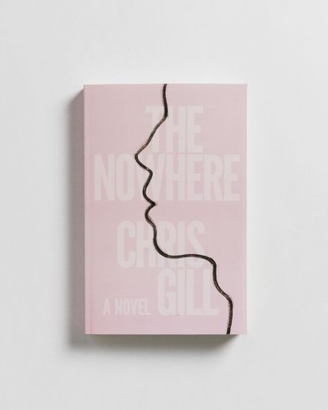 Minimal millenial ​pink book cover for Australian coming-of-age novel The Nowhere by Chris Gill, featuring a male silhouette line art design Pink Book Cover, Booklet Cover Design, Minimalist Book Cover Design, Silhouette Line Art, Male Silhouette, Minimal Book, Minimalist Book Cover, Make A Book Cover, Book Cover Art Design