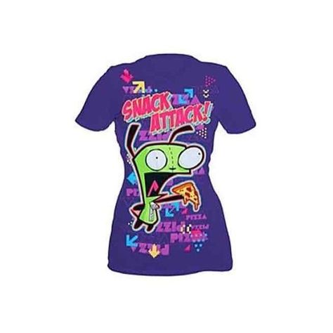 Mighty Fine Invader Zim Gir Pizza Snack Attack Purple T Shirt ❤ liked on Polyvore featuring tops, t-shirts, shirts, invader zim, mighty fine tees, purple shirt, mighty fine shirts, purple t shirt and mighty fine Cellphone Layout, Invader Zim Shirt, Invader Zim Gir, Zim Gir, Space Invader, Rawr Xd, Snack Attack, Scene Fashion, Invader Zim