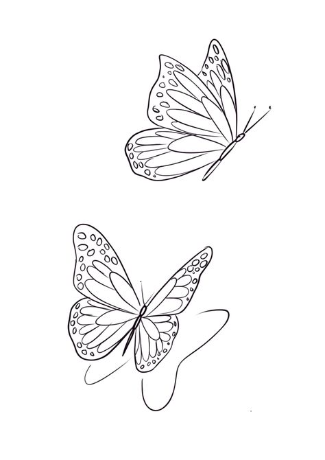 Linework Butterfly, Mariposas Tattoo, Butterfly Landing, Butterfly Tattoo Stencil, 3d Butterfly Tattoo, Tattoo 2023, Redwork Patterns, Becoming A Tattoo Artist, Stencil Outline