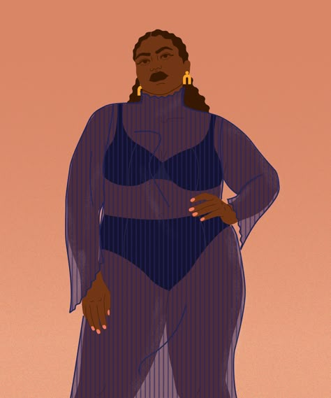 (Paid Content) Plus Size Model Representation Still Has A Long Way To Go Joy Meaning, Fashion Process, Body Positivity Art, Plus Size Art, Fat Art, Beauty Shopping, Retro Swimsuit, Black Art Painting, Fashion And Beauty Tips