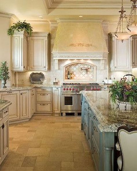 Stunning French Country Kitchen Cabinets Cream | via WordPre… | Flickr French Country Kitchen Cabinets, French Country Kitchen Designs, French Country Rug, Cream Cabinets, French Country Decorating Kitchen, French Cream, Country Kitchen Cabinets, Country Kitchen Designs, French Country Kitchens