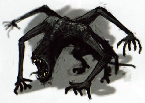 Shadow Creatures, Shadow Monster, Creepy Drawings, Dark Creatures, White Drawing, Cosmic Horror, 다크 판타지, Monster Concept Art, Demon Art