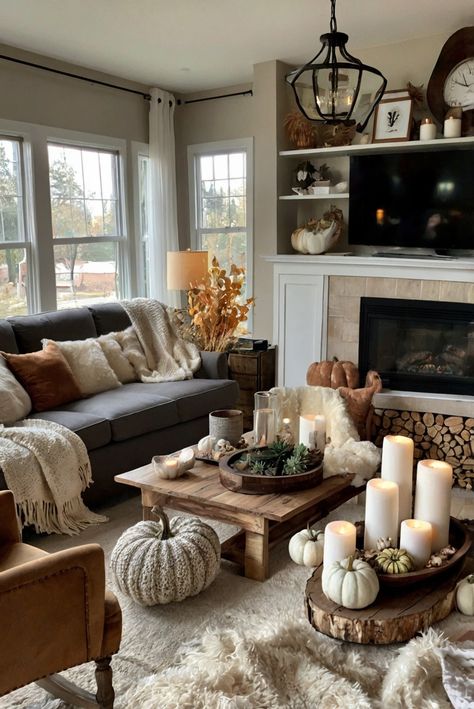 Fall Furniture , Autumn Cozy Fall ,Decor Easy Fall ,
Decor Neutral Fall ,Decor Fall ,Decor Inspiration ,Fall Decor Ideas Grey Couch Fall Living Room Ideas, One Sofa Living Room Ideas, Halloween Party Living Room, Living Room Halloween, Halloween Living Room Decor, Living Room Hacks, Mansion Living, Party Living Room, Halloween Living Room