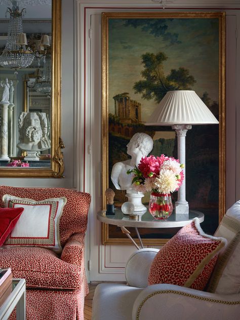 Timothy Corrigan, Baroque Interior Design, Famous Interiors, Baroque Interior, Monochromatic Room, Modern Baroque, Interior Design Photos, Red Walls, Baroque Fashion