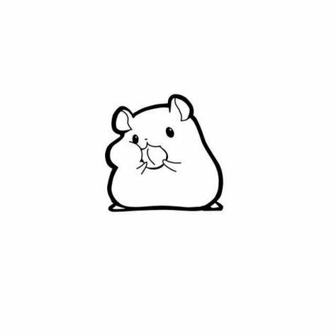 Hamster Tattoo Minimalist, Hamster Tattoo, Cover Highlight, Panda Tattoo, Black Highlights, Hamsters, Animal Tattoos, Simple Lines, Inspirational Tattoos