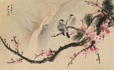 Ancient China Art, Chinese Flower, Japan Painting, Tao Te Ching, Chinese Brush Painting, Asian Painting, China Painting, China Art, Japanese Painting