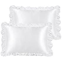 Check this out on Amazon Frilly Pillow Case, Luxury Envelope, Room Wishlist, Frizz Hair, Ruffle Pillow, Satin Pillow, Throne Chair, Satin Set, Satin Pillowcase