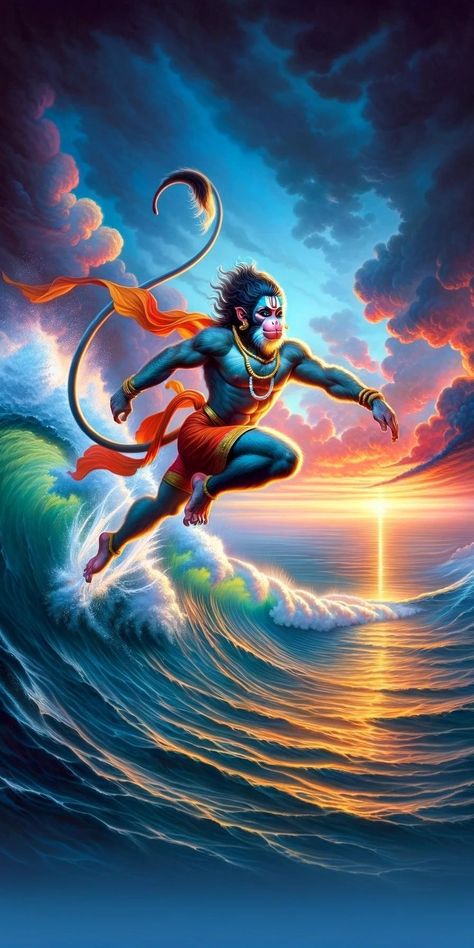 Hanuman Ji Surya Dev, Hanuman Flying Wallpapers, Ram Pictures, Ravan Pic, Flying Hanuman, Hanuman Chalisa Video, Mahadev Parvati, God Pic, Jay Hanuman