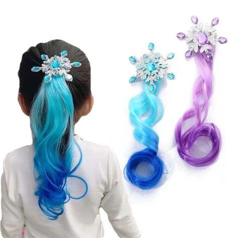 Just found this amazing item on AliExpress. Check it out! $1.62 | Cute Children Frozen Bow Hair Clips Headdress Ponytail Hair Ropes Baby Girls New Colorful Wig Pigtail Elastic Kids Headwear Frozen Bows, Elsa Braid, Clip For Hair, Glamorous Hair, Kids Hair, Hair Decorations, Kids Hair Accessories, Curly Wigs, Bow Hair Clips