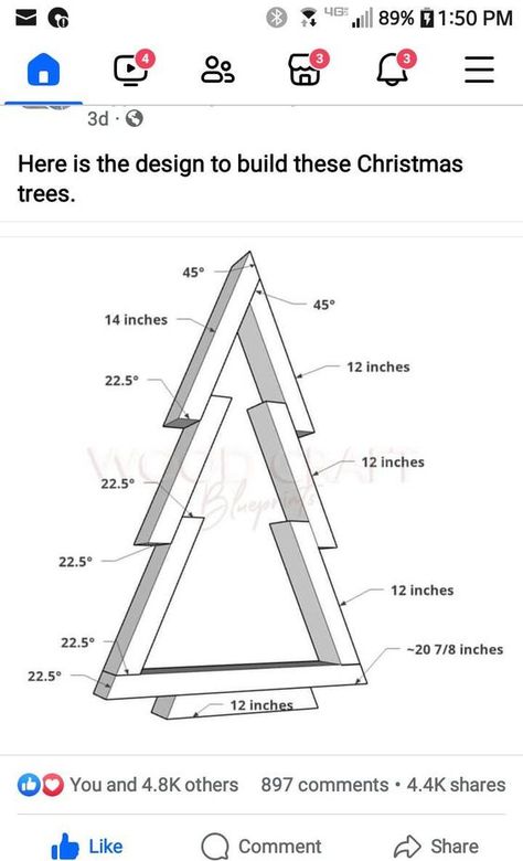 2x4 Christmas Tree, Wooden Christmas Trees Diy, Christmas Diy Wood, Wooden Christmas Crafts, Candy Land Christmas Decorations, Christmas Float Ideas, Wood Christmas Tree, Office Christmas Decorations, Christmas Wood Crafts