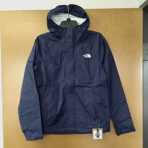 The North Face Women's Venture Rain Jacket, Small - TNF Navy, NEW, Authentic Raincoat North Face, The North Face Jacket Blue, Blue North Face Jacket Outfit, North Face Outfits Women, Rain Coat Outfit, North Face Jacket Outfit, North Face Rain Coat, Tnf Jacket, Blue North Face Jacket