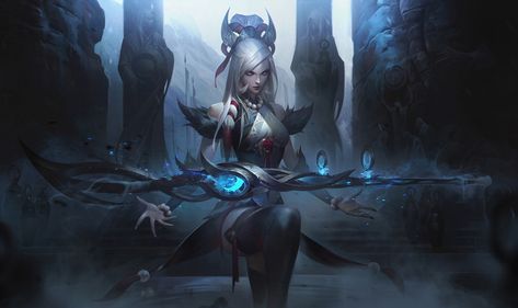 League Skins, Caitlyn Snow, Play League Of Legends, Ahri Wallpaper, Zed League Of Legends, Lol Fanart, League Art, League Legends, Snow Moon